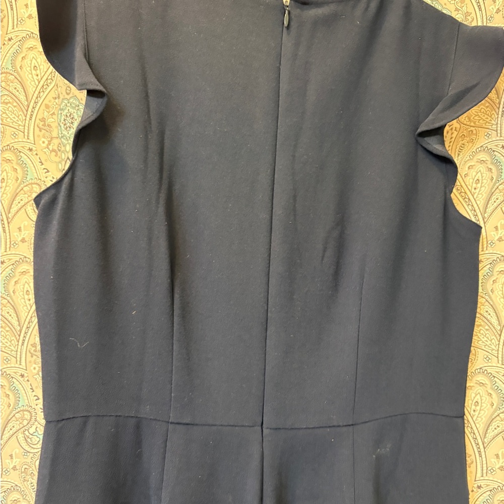 Elegant Blue Sleeveless pantsuit - Picture 6 of 7